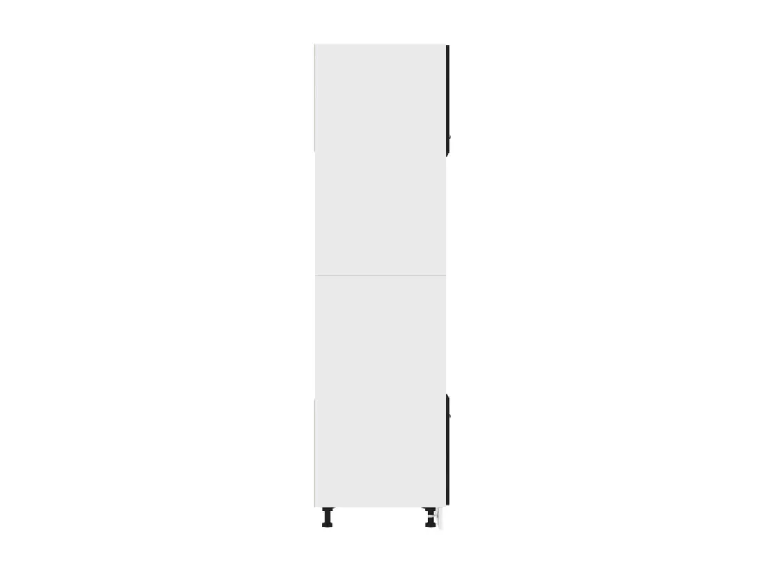 Armoire à micro-ondes Noir 60x57x207 cm Bois d'ingénierie