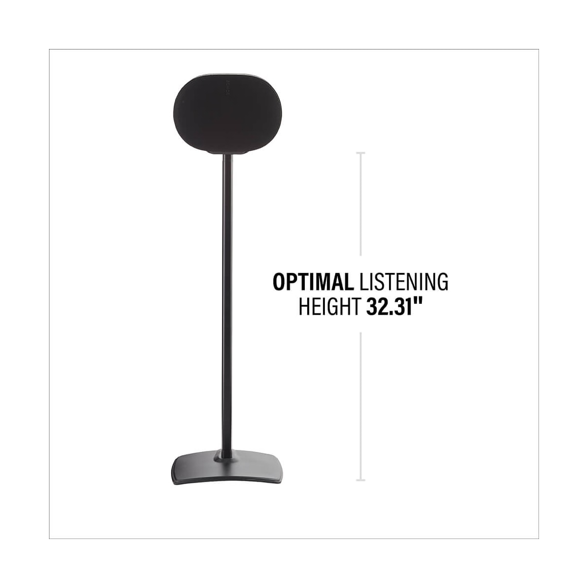SANUS Gulvstativ for Sonos ERA 300 Single Svart