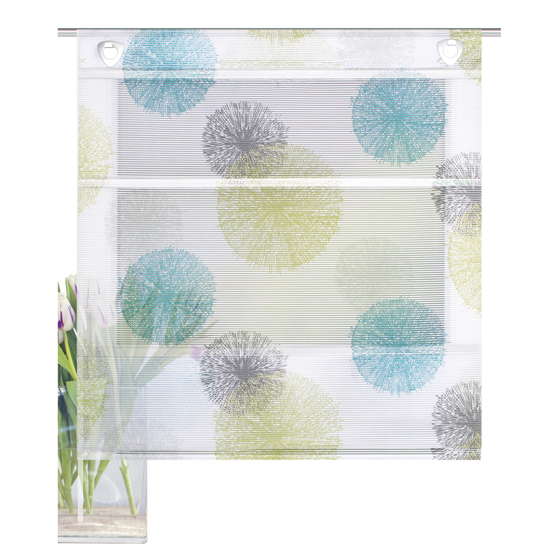 Magnetrollo RAWLINS - blau-grün - 45x130 cm