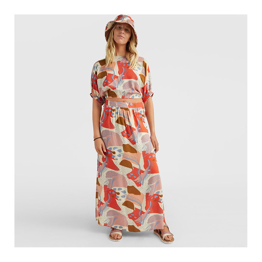 O'Neill TIDDA WOVEN - Crop top Femme patchwork print