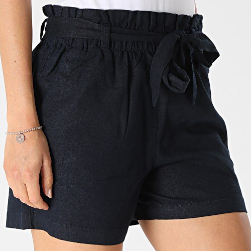 Short Chino Femme Say Linen Bleu Marine