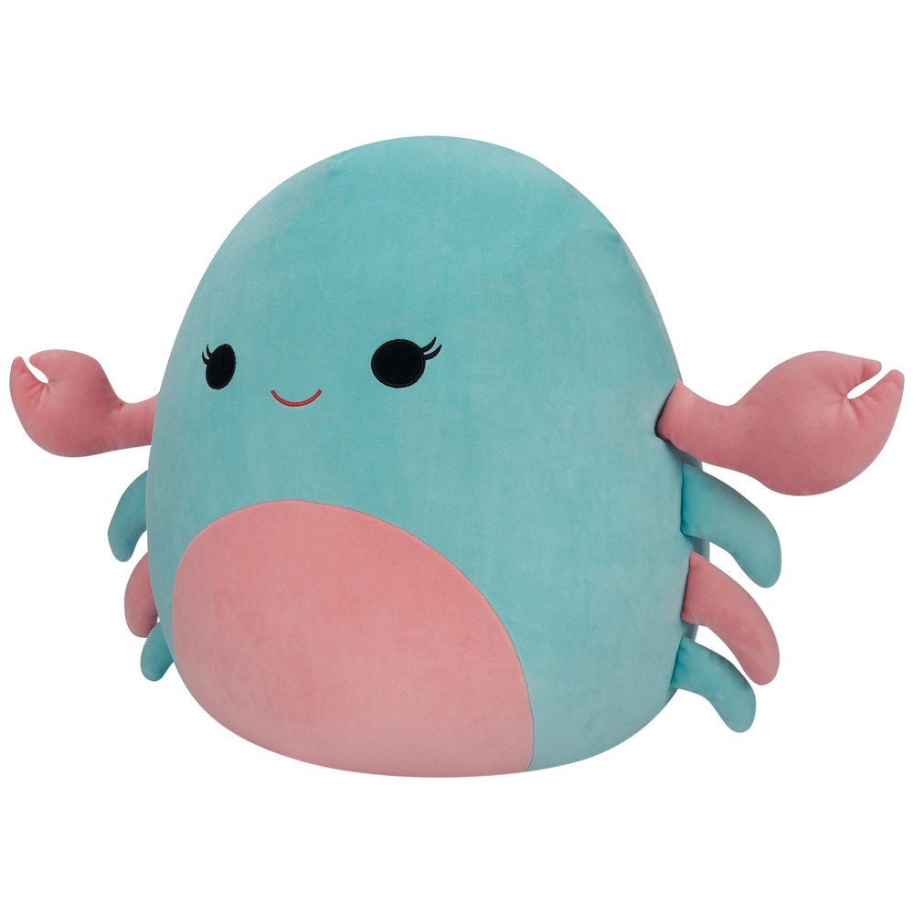 Original Squishmallows 50cm Isler, die rosa-mintfarbene Krabbe, Plüschtier