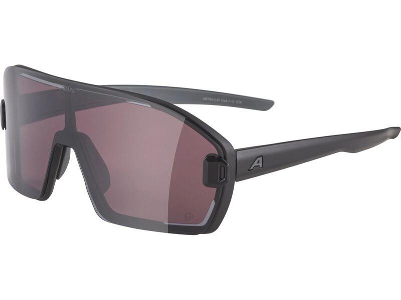alpina Sonnenbrille Bonfire Mag Q M - Schwarz matt Sonnenbrille Cat.3