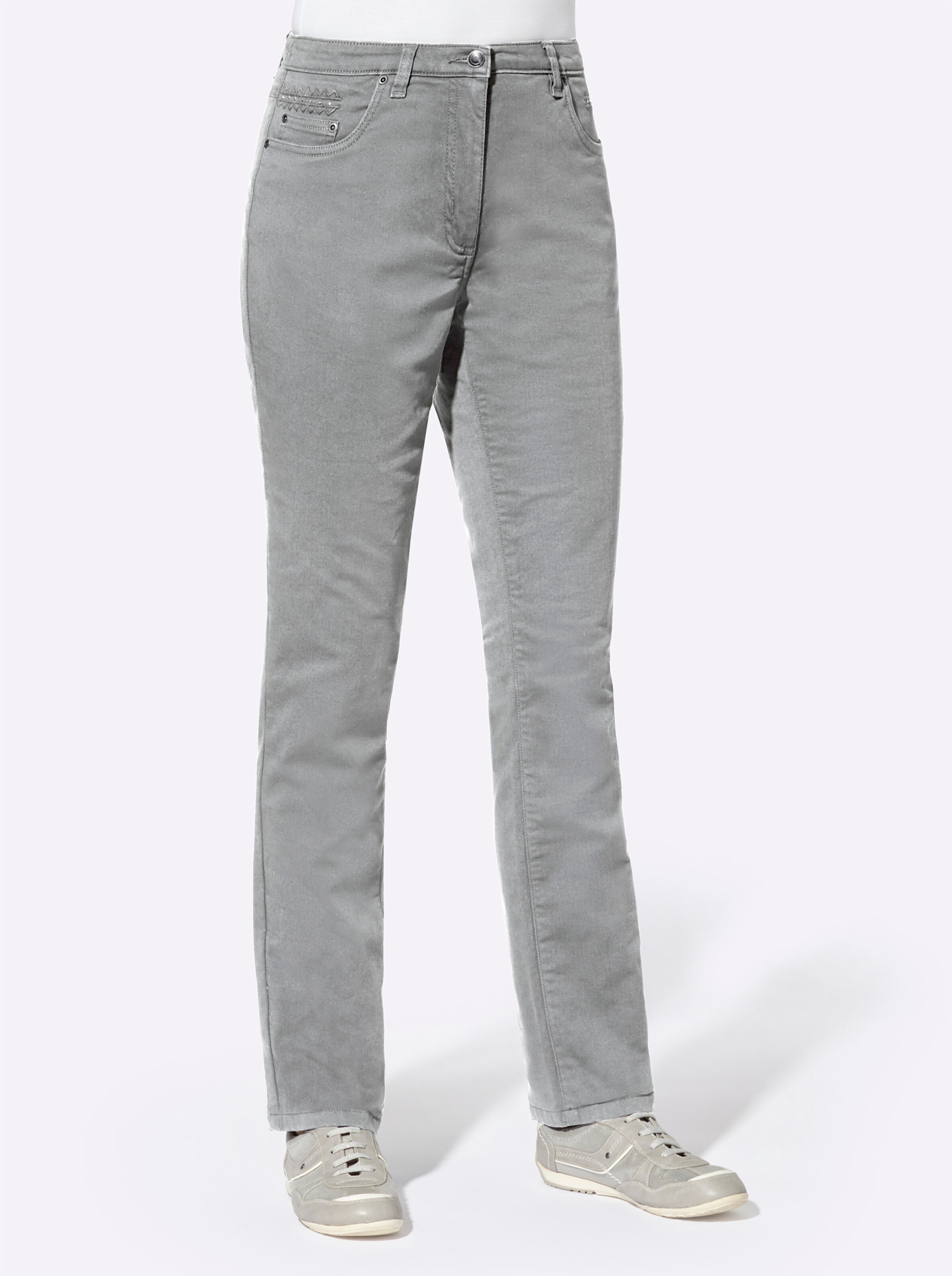 Jeans in steingrau