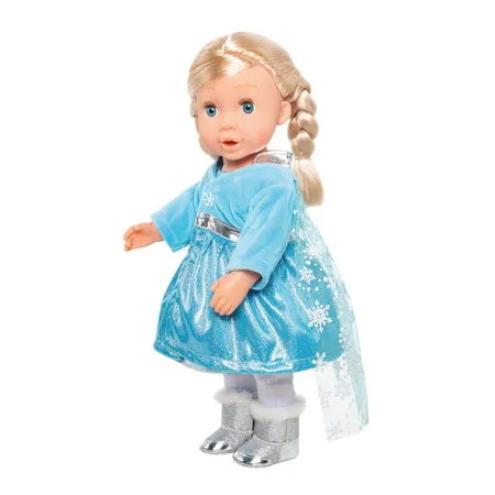 Heless Mantel Eisprinzessin mit Umhang, für Puppen, Größe 35 45 cm