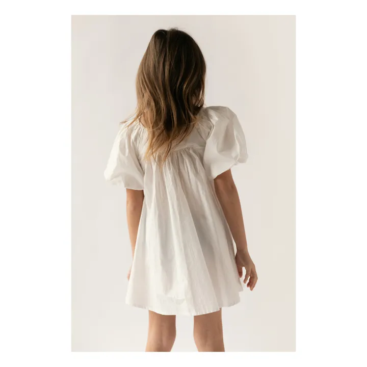 Simple Kids Robe Gula Popeline | Blanc