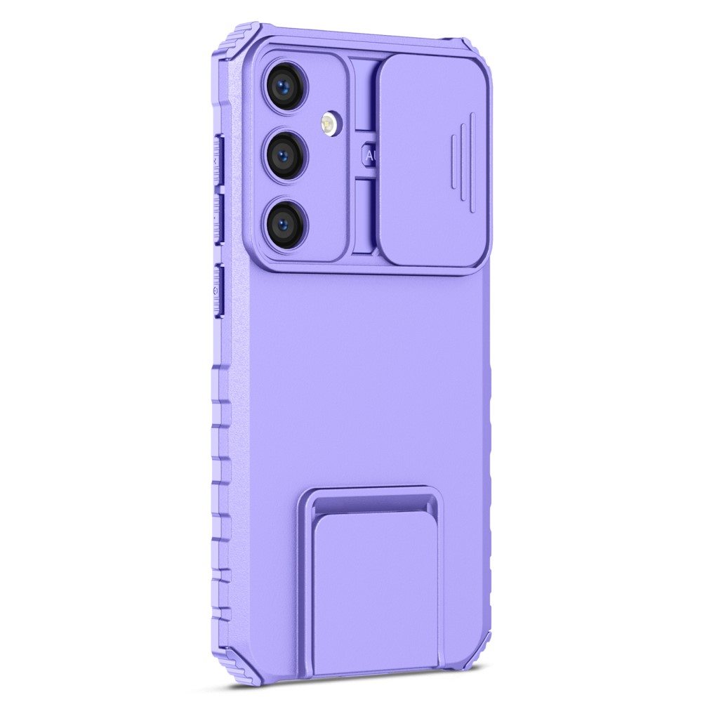 Samsung Galaxy S24 Hybrid Outdoor Hardcase Hülle mit Cam-Slider   Kickstand - Lila (Matt)