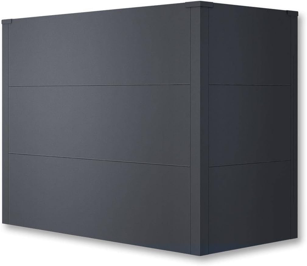 Metzler Hochbeet für den Garten oder Balkon – Stahl in Eisenglimmer | Witterungsbeständiges Metall-Gartenbeet, Pflanzenbeet, Blumenhochbeet | 100 x 50 x 77 cm