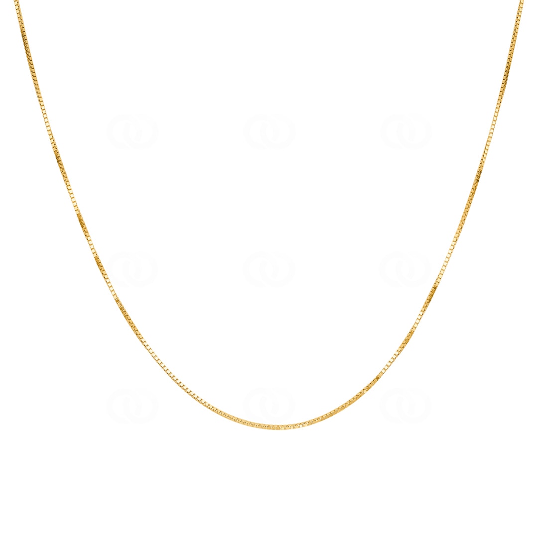 Venezianerkette diamantiert 750/18 K Gelbgold 0.8mm