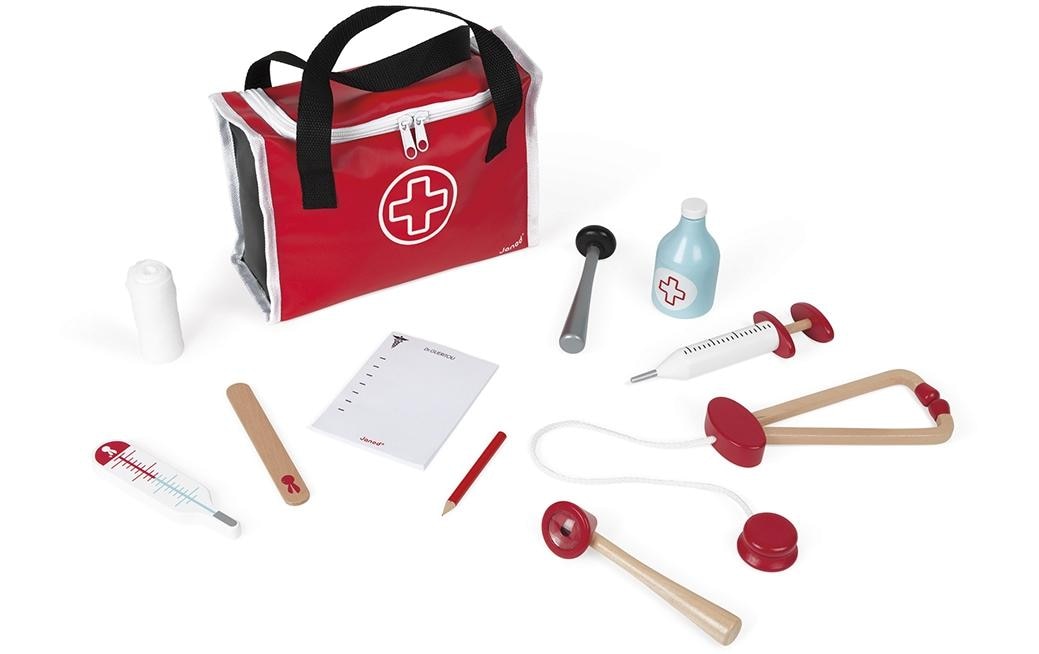 Janod Spielzeug-Arztkoffer »Doktortasche 10-teilig«