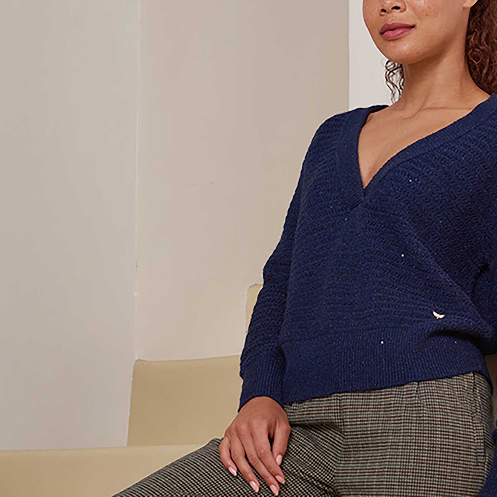 Pull Femme bleu marine