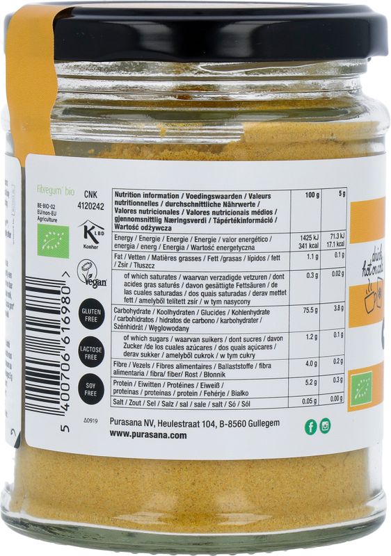 Purasana Kurkuma Gember Latté Bio 120 gr