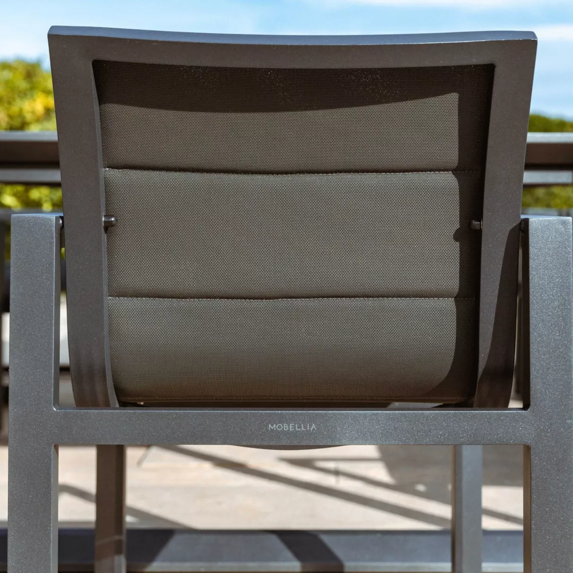 Lot de 2 fauteuils de jardin en aluminium Elba Gris anthracite