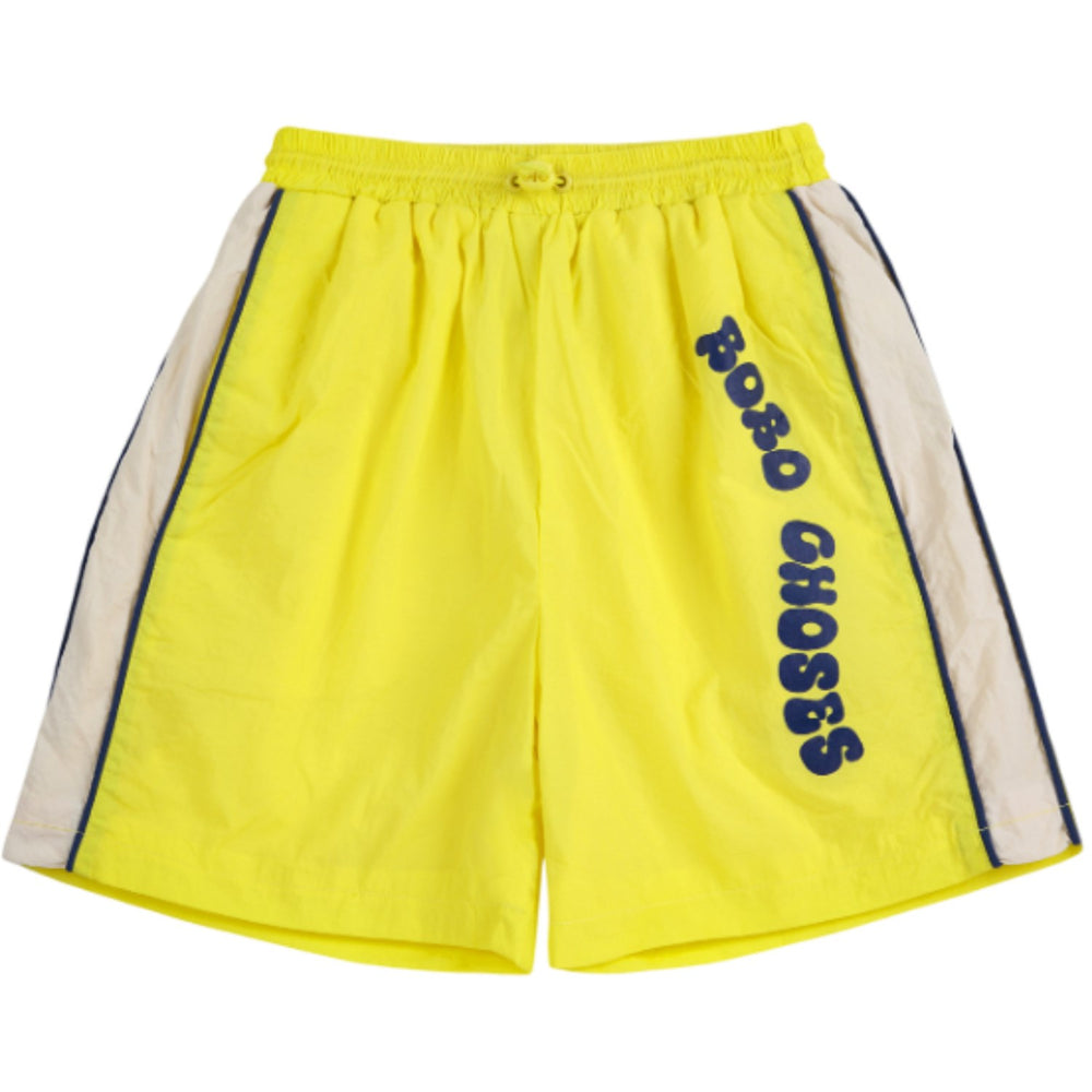 Køb Bobo Choses Light Yellow Wavy Tracksuit Bermuda Shorts