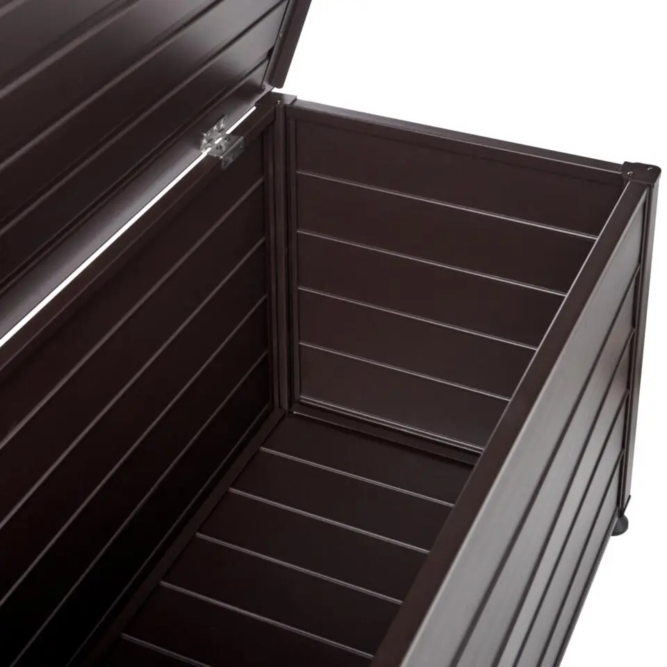 CAMPALTO - Kussenbox - Donkerbruin - 113 x 50 cm - Aluminium