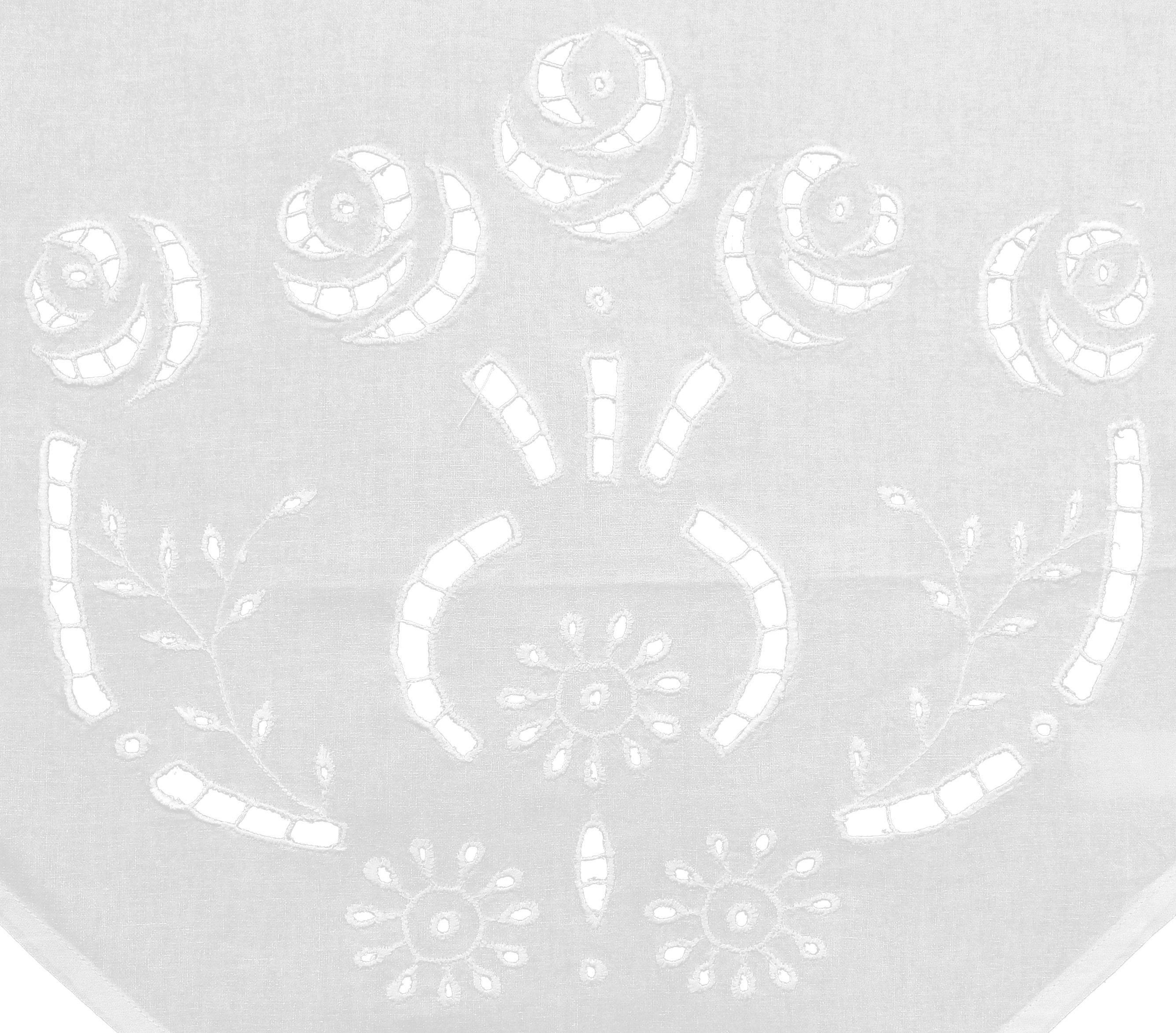 HOSSNER - ART OF HOME DECO Scheibengardine »Ortler« Schlaufen 1 Stk. tlg.
