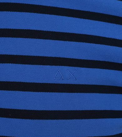 Sun68 Poloshirt Strepen Royal Blauw A33107-12 kopen