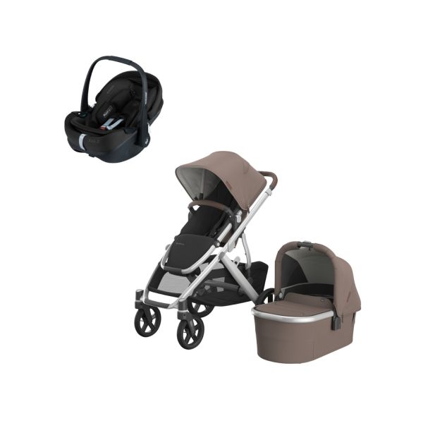 UPPAbaby VISTA V3 Kinderwagen 3-in-1 - Dillan | Joolz X Maxi-Cosi Pebble 360 Pro 2 Autostoeltje