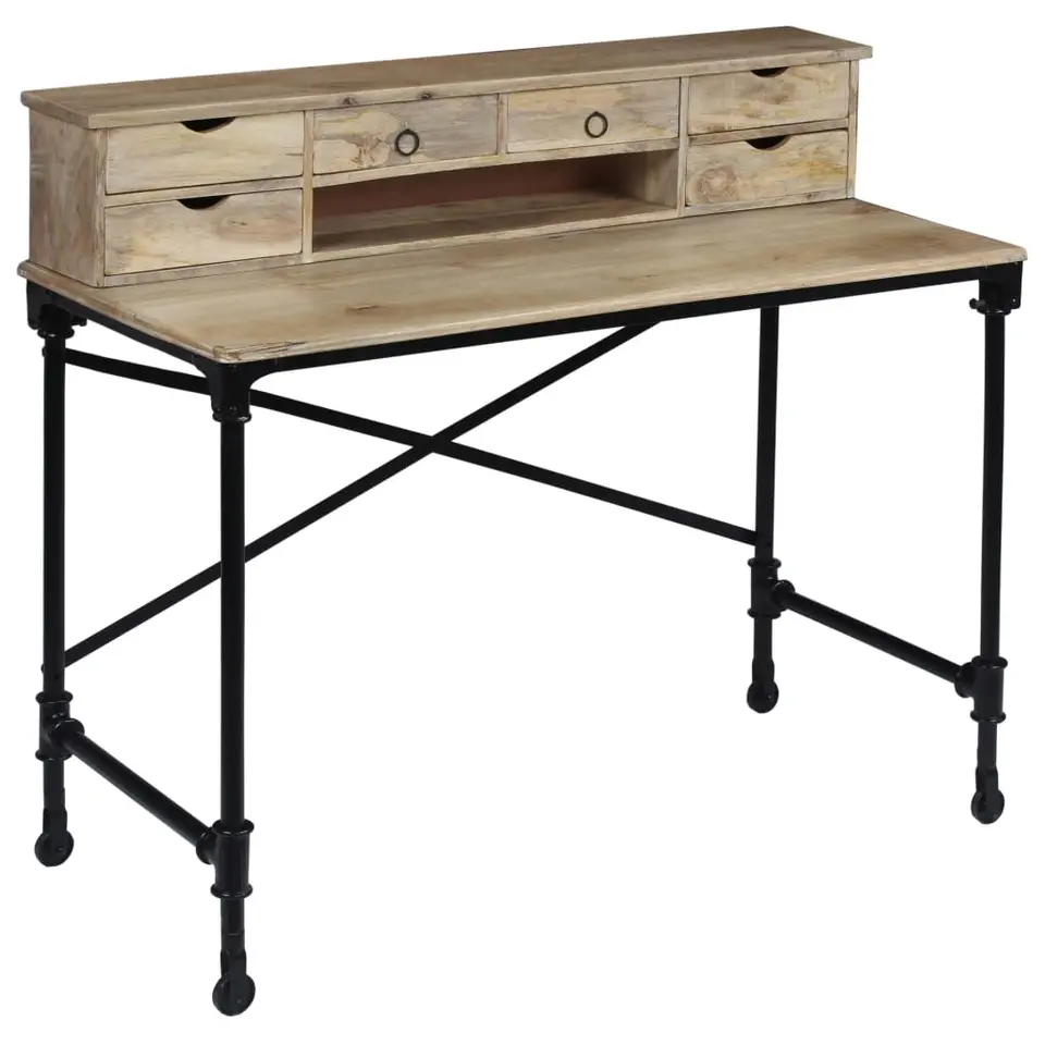 vidaXL - Schrijftafel - Bruin - Hout