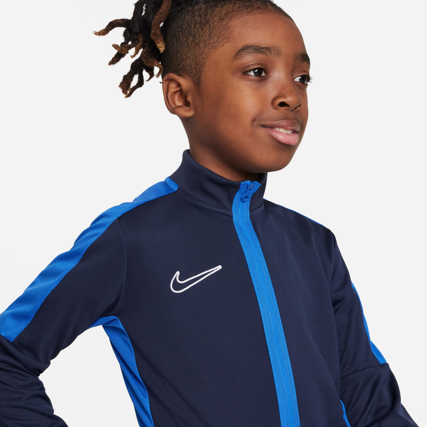 Nike Dri-FIT Academy 23 Trainingsjack Full-Zip Kids Donkerblauw Blauw Wit