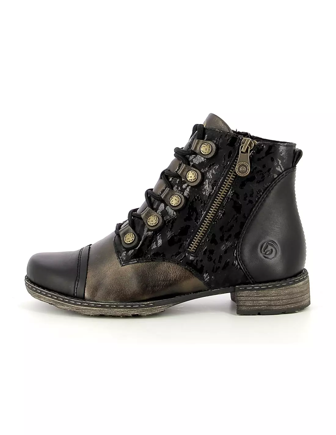 REMONTE D4391 02 - Boots & bottines schwarzantik