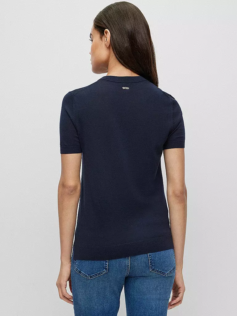 BOSS Pullover FAYSSIASI dunkelblau