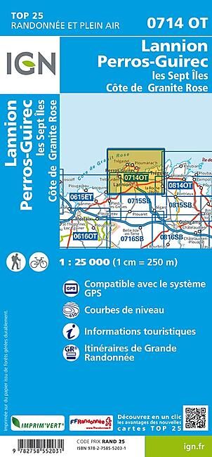 IGN - TOP 25 0714 OT LANNION PERROS GUIREC 1 25 000