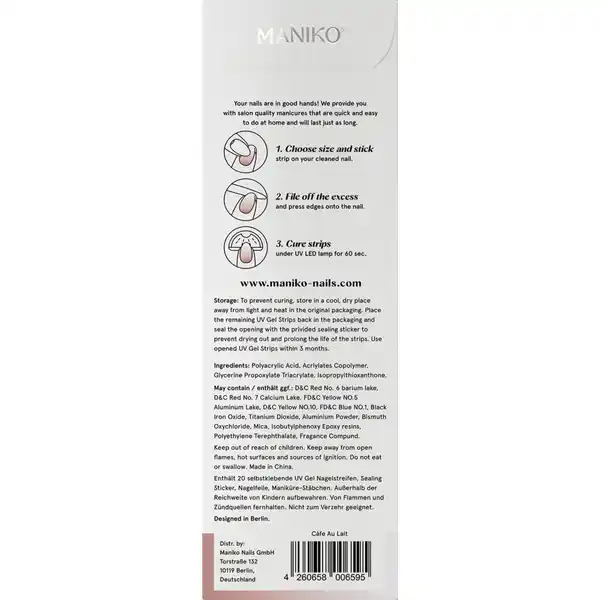 UV Gel Strip Cafe Au Lait