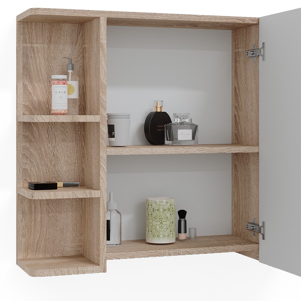Vicco Spiegelschrank Badspiegel Wandspiegel Fynn Sonoma 80x64 cm modern Spiegel Badmöbel