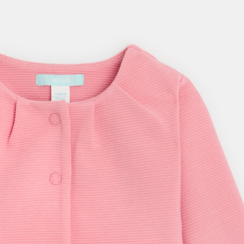 Cardigan jersey rose bébé fille