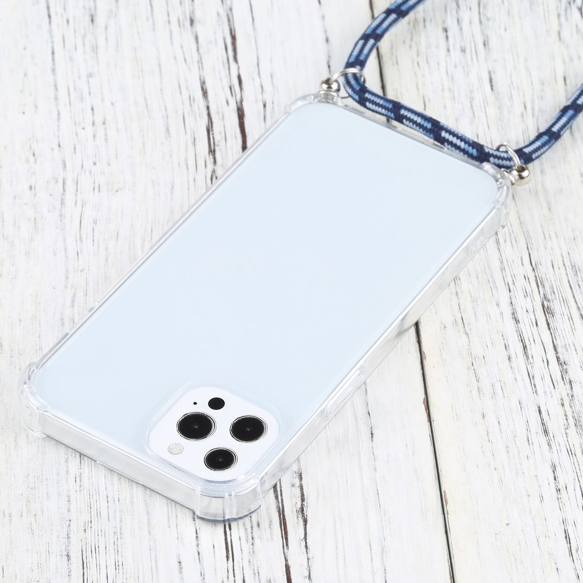 Hülle Handy Schutz für Apple iPhone 13 Pro Case Cover Tasche Etuis Bumper Blau