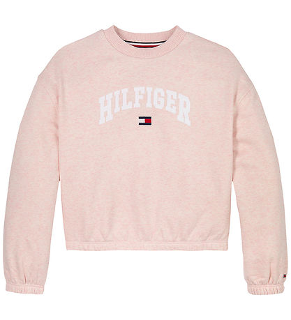 Tommy Hilfiger Sweatshirt - Varsity - Coral Ice Heather Rot