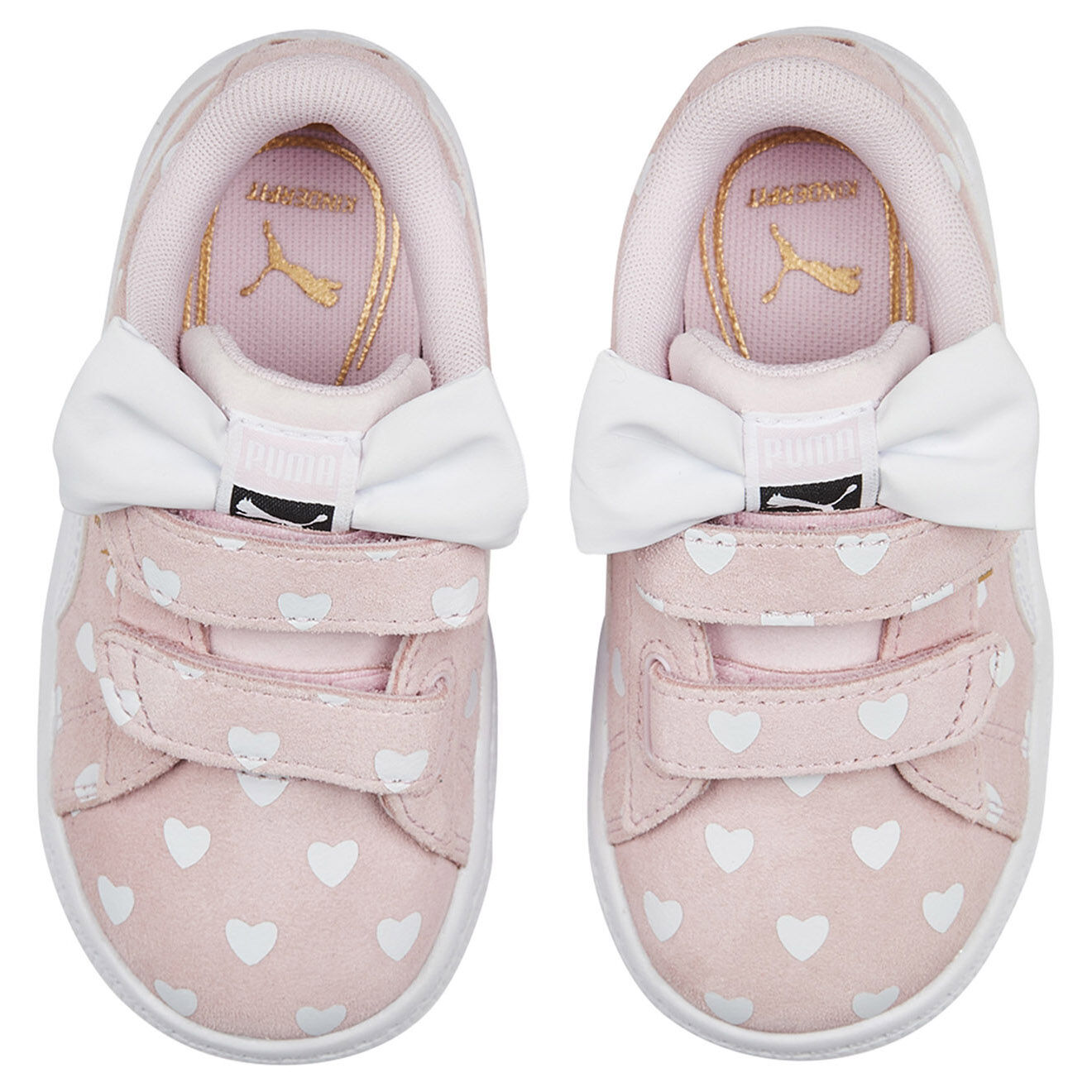 Puma Baskets en Velours de Cuir Suede Classic LF Re-Bow V blanc/rose