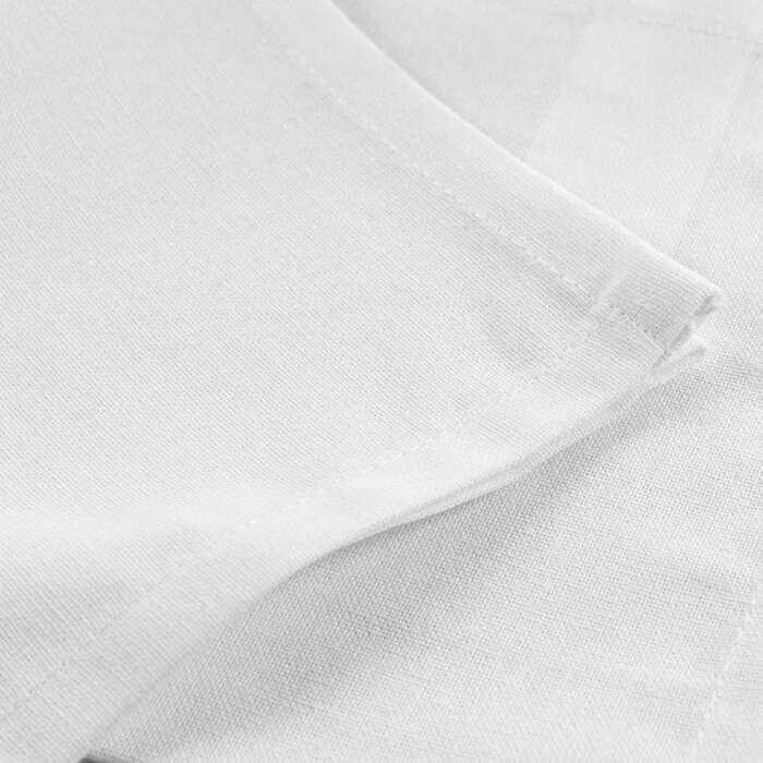 3 SERVIETTES DE TABLE 40X40 CM COTON UNI INITIA BLANC