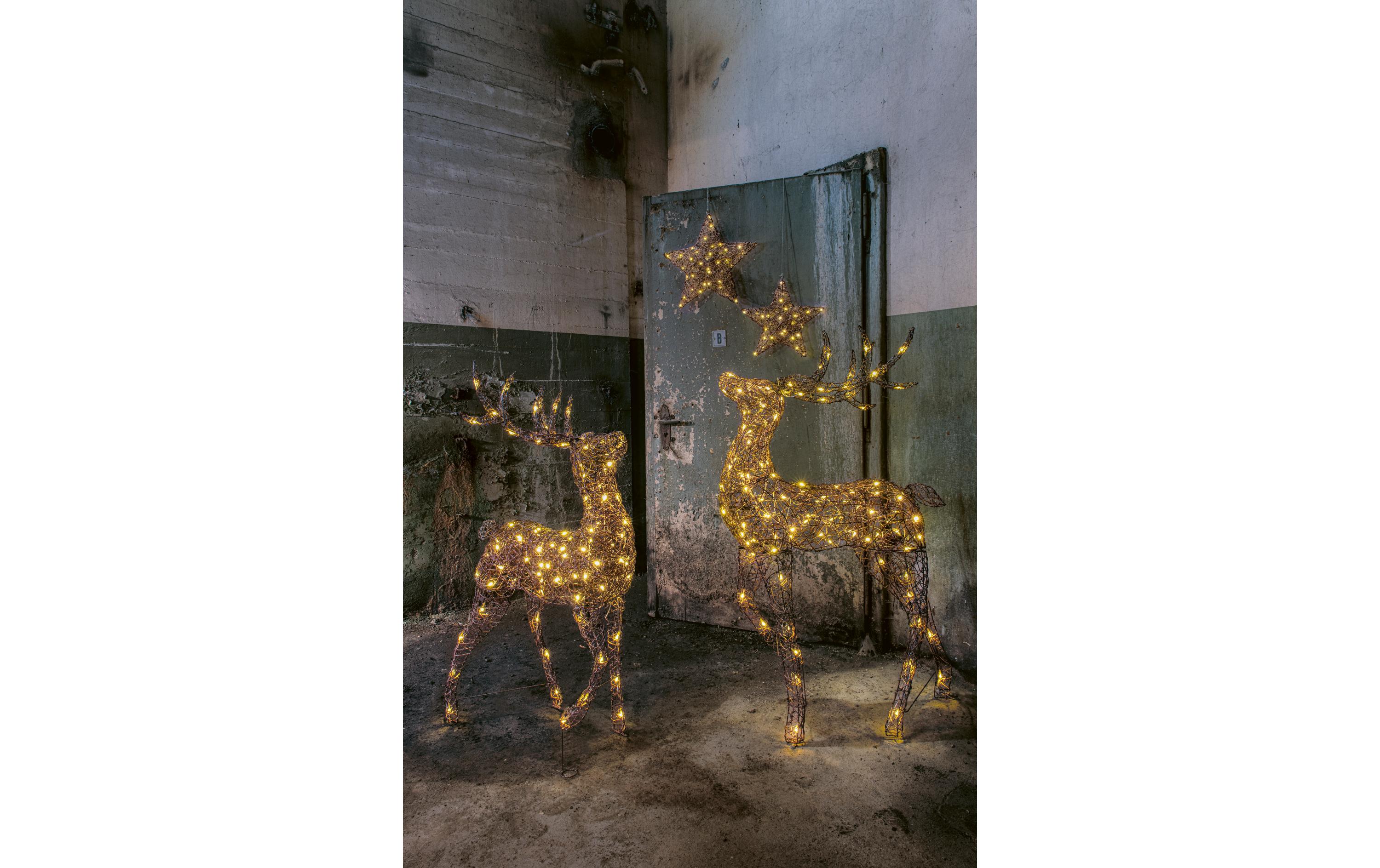 LED-Figur Rentier Finn 100 cm<br>LED Weihnachtsdekoration Rentier