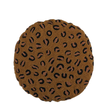 Kussen bruin panter - h10xd45cm