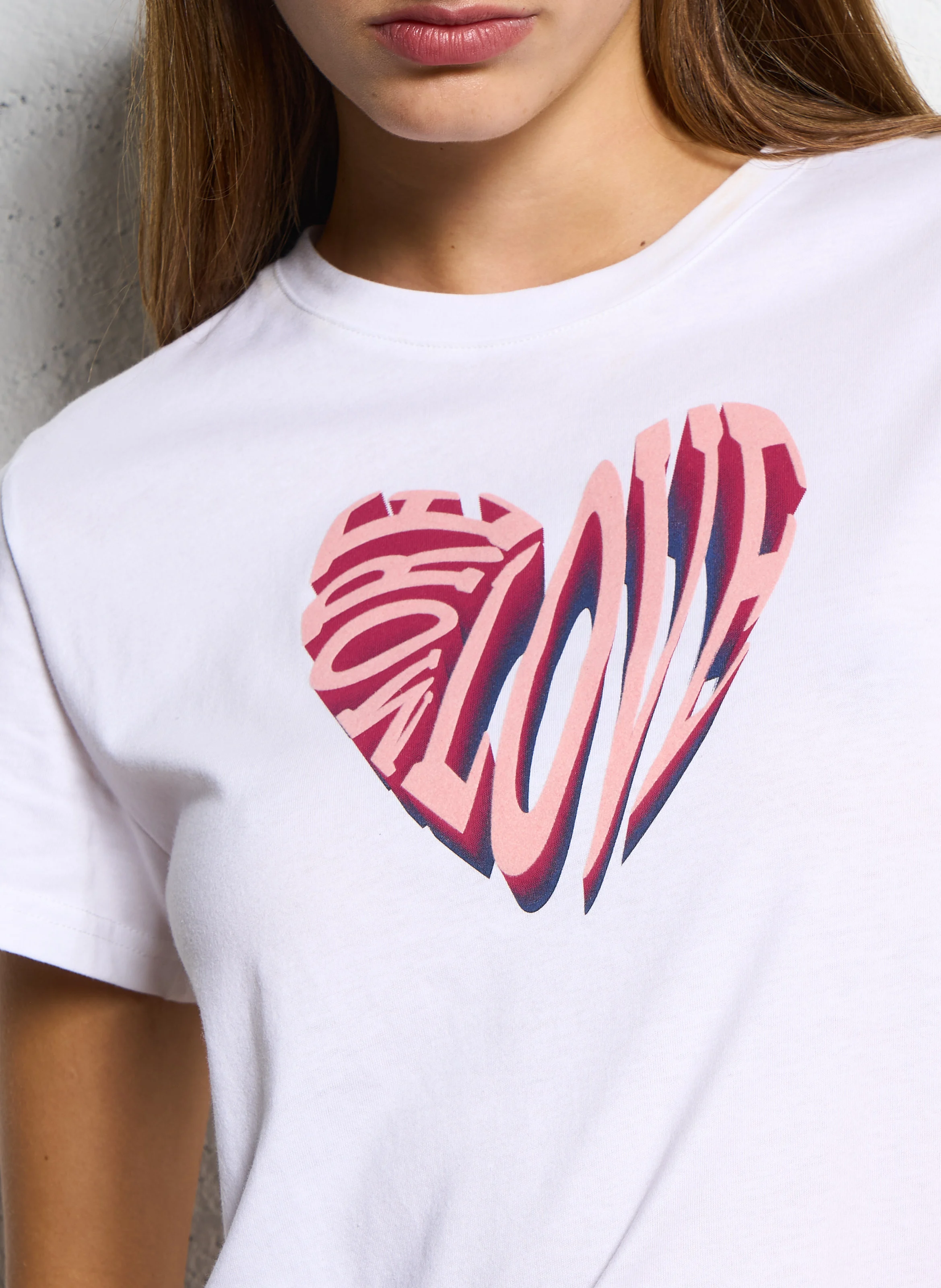 TOVE - Tee-shirt sérigraphié en coton | Blanc