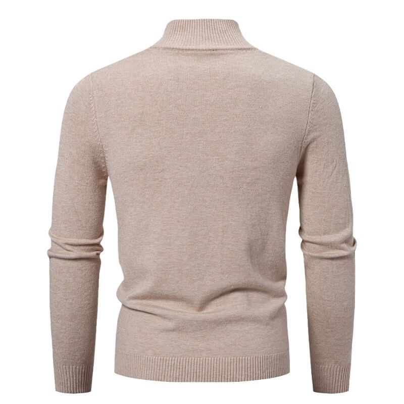 Sunkissed - Effen cardigan met opstaande kraag en rits
