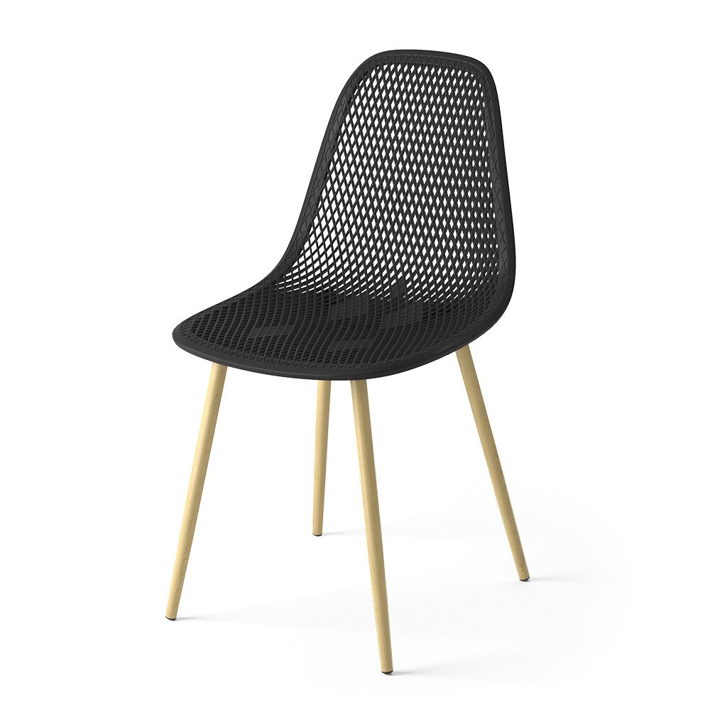 Vicco Esszimmerstuhl Küchenstuhl Terrassenstuhl Joko Schwarz modern Balkonstuhl Sitzschale Stuhl