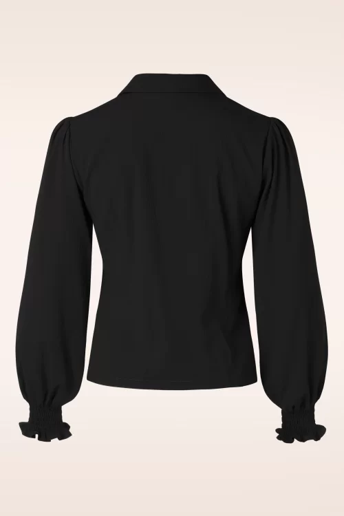 Banned Retro Bonnie blouse in zwart