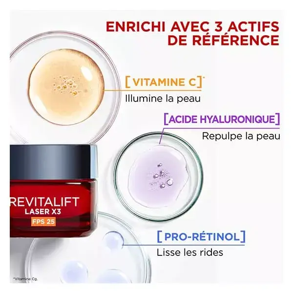 Creme de dia Revitalift LaserX3 FPS 25 da L'Oréal Paris, 50ml