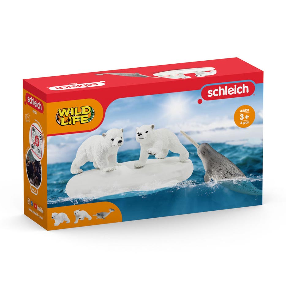schleich WILD LIFE IJsberen Glijfeestje 42531