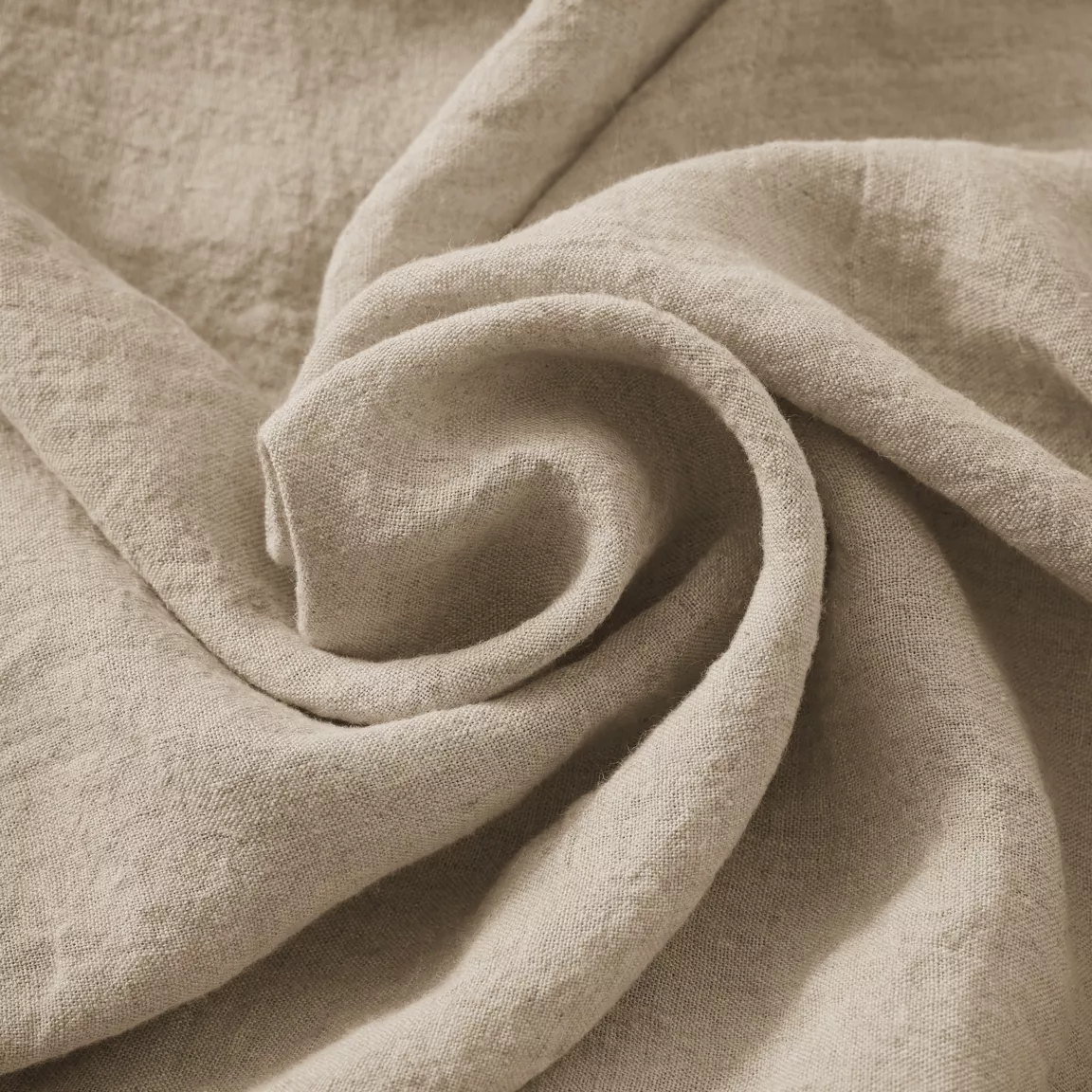 Lot de 2 essuie-mains lin lavé (50 x 70 cm) Louise Beige