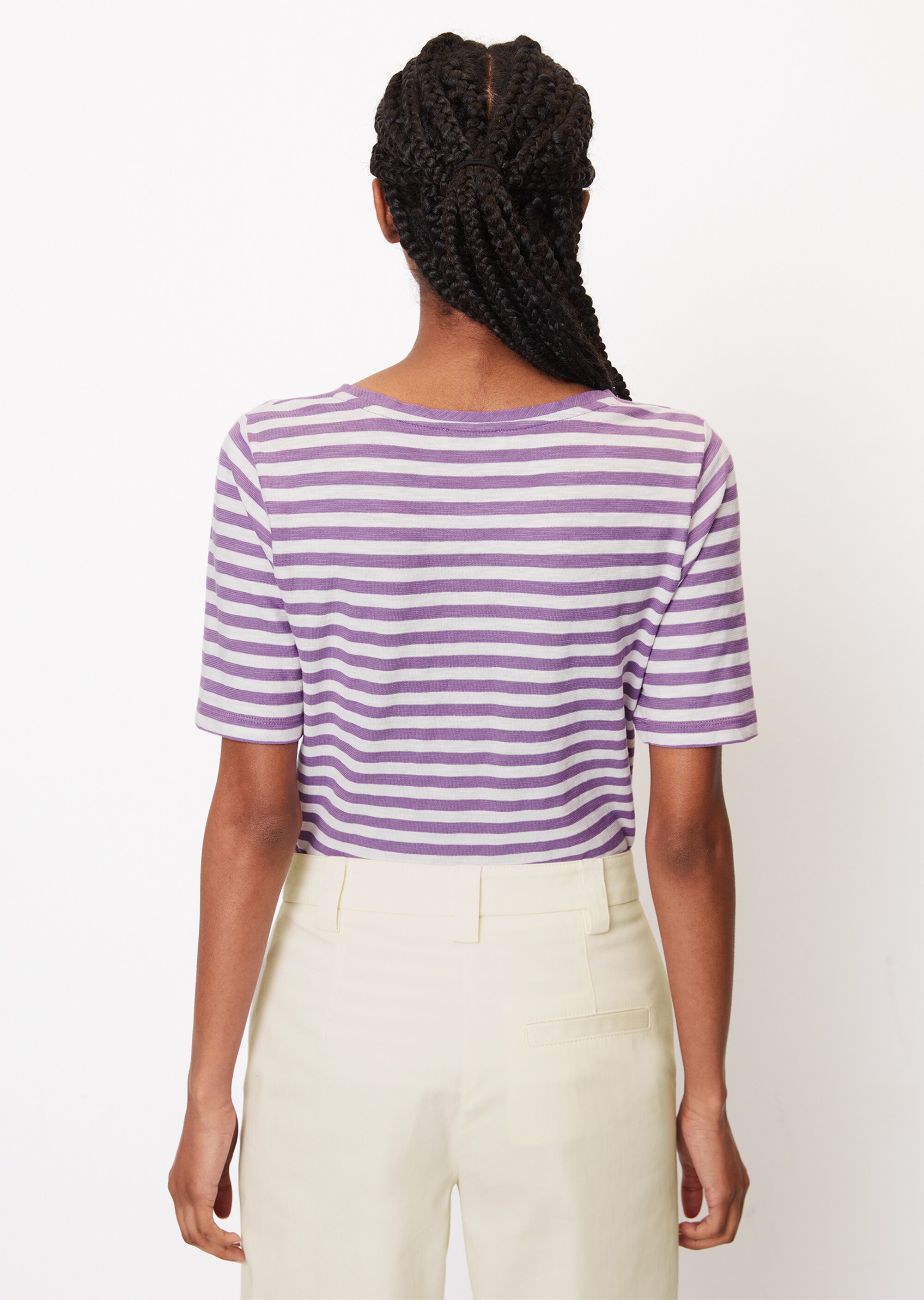 Gestreiftes T-Shirt regular aus Organic Cotton-Jersey