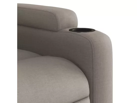 Fauteuil massant inclinable Taupe Tissu