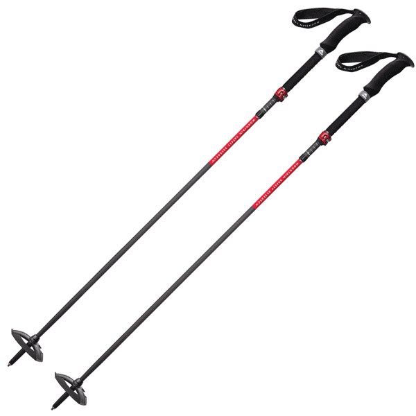 Bâton ski de randonnée MSR POLES DYNALOCK ASCENT C 120-140 CM BLACK/RED
