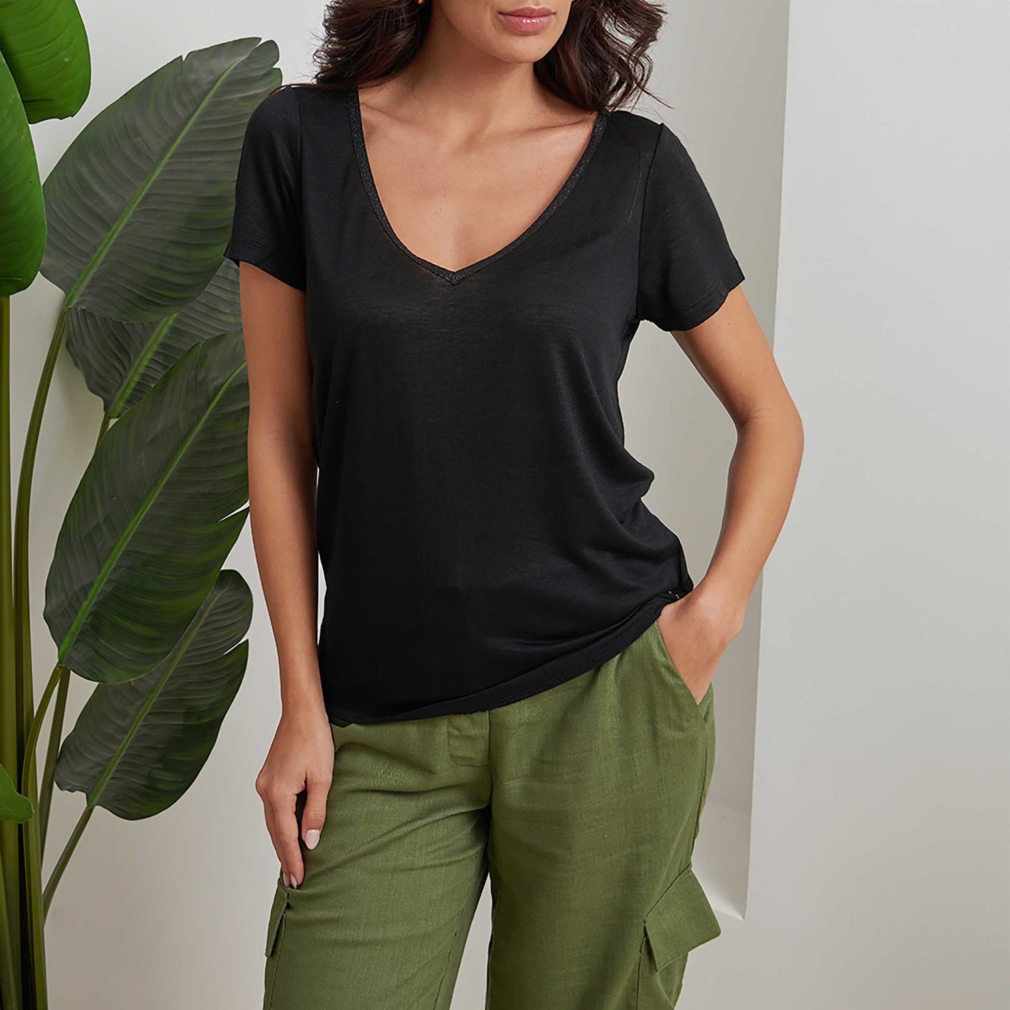 T-shirt Femme noir