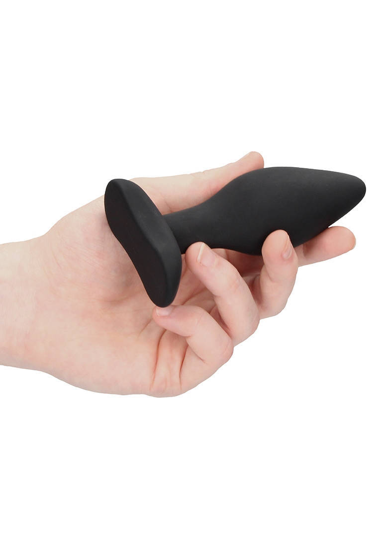 Ouch! swirled butt plug set van 3 - zwart