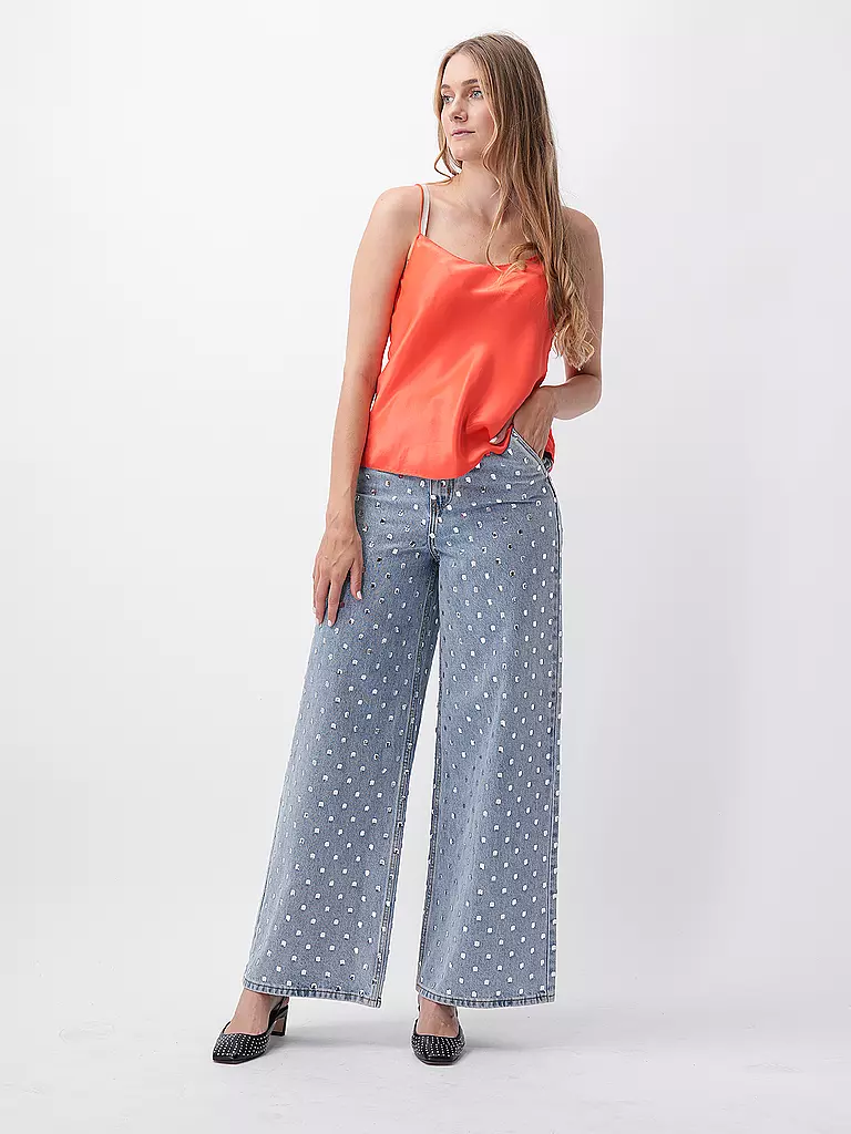 SELF-PORTRAIT Jeans hellblau