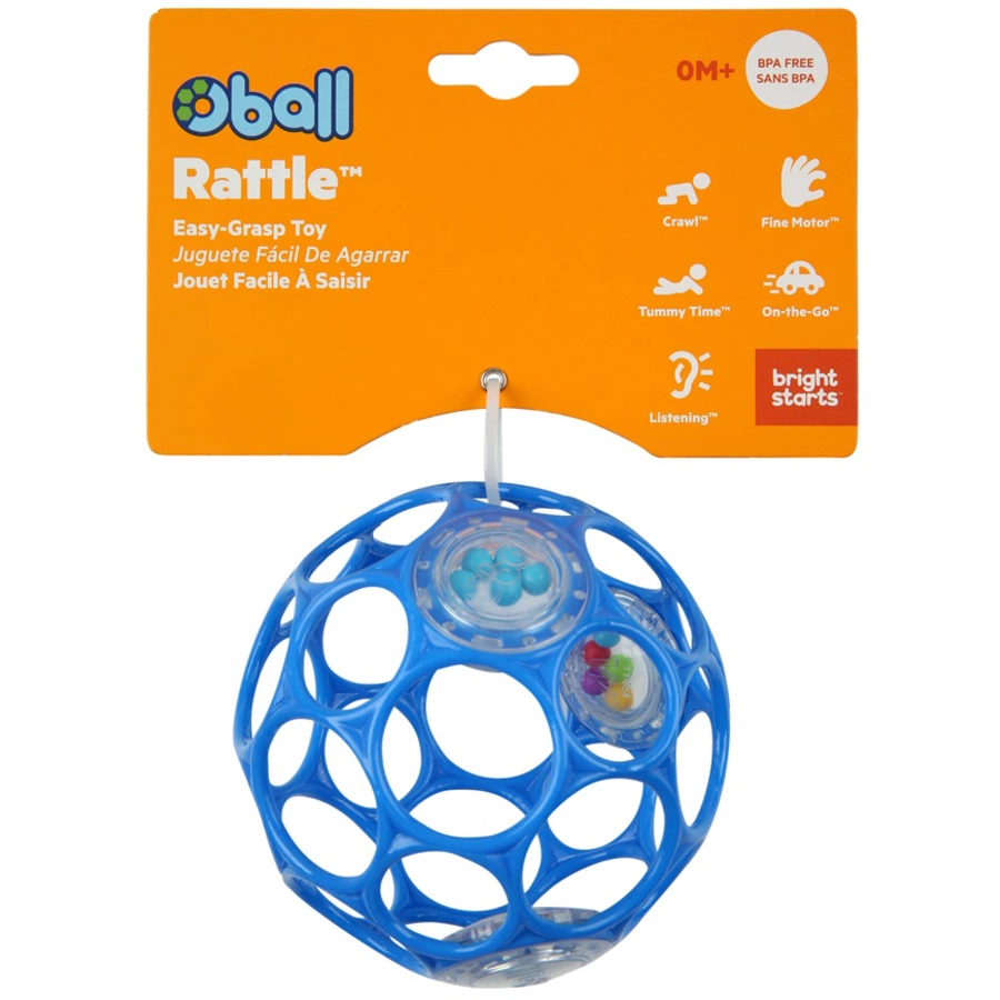 Oball™ Rassel blau, 10 cm